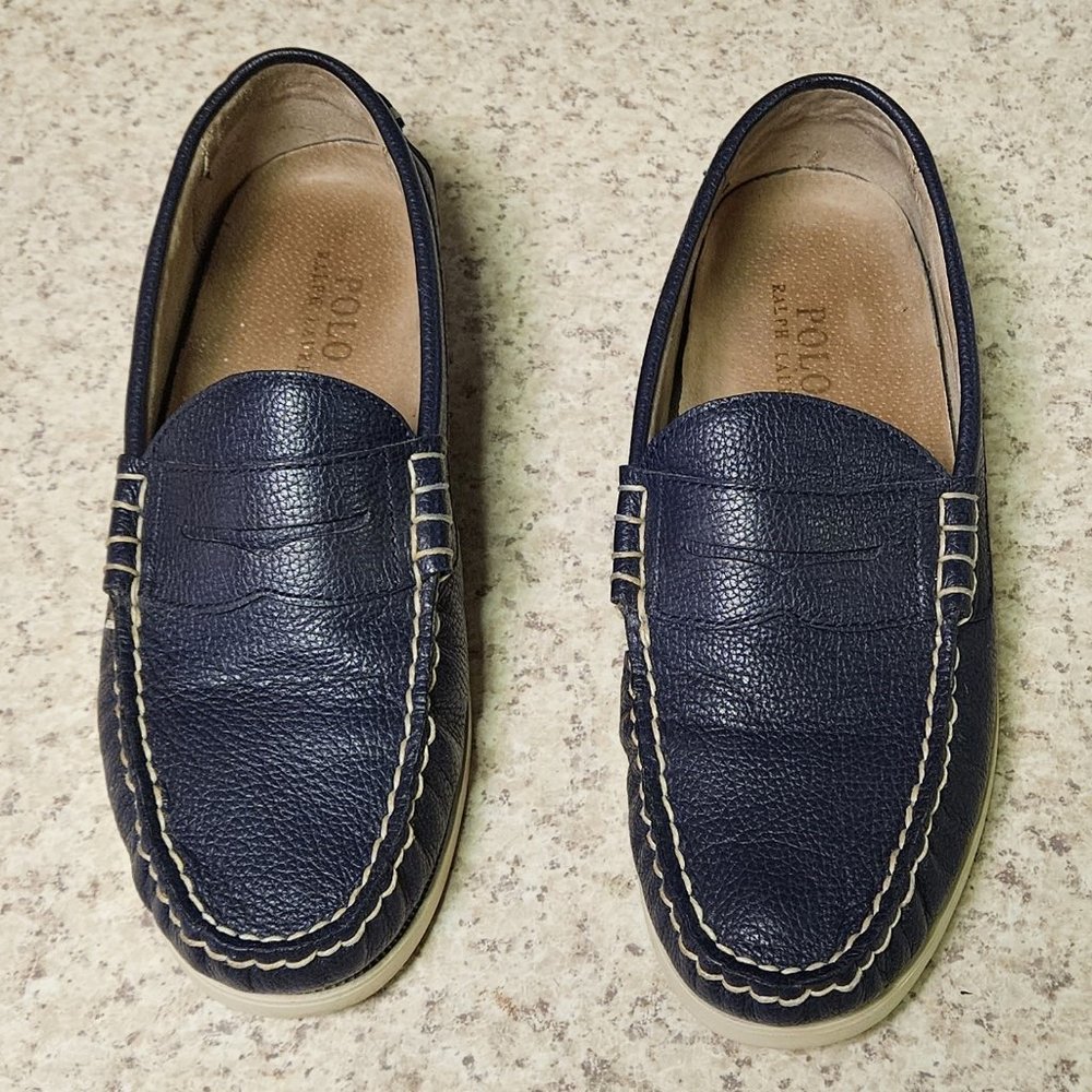 POLO RALPH LAUREN NAVY 8.5D LOAFERS